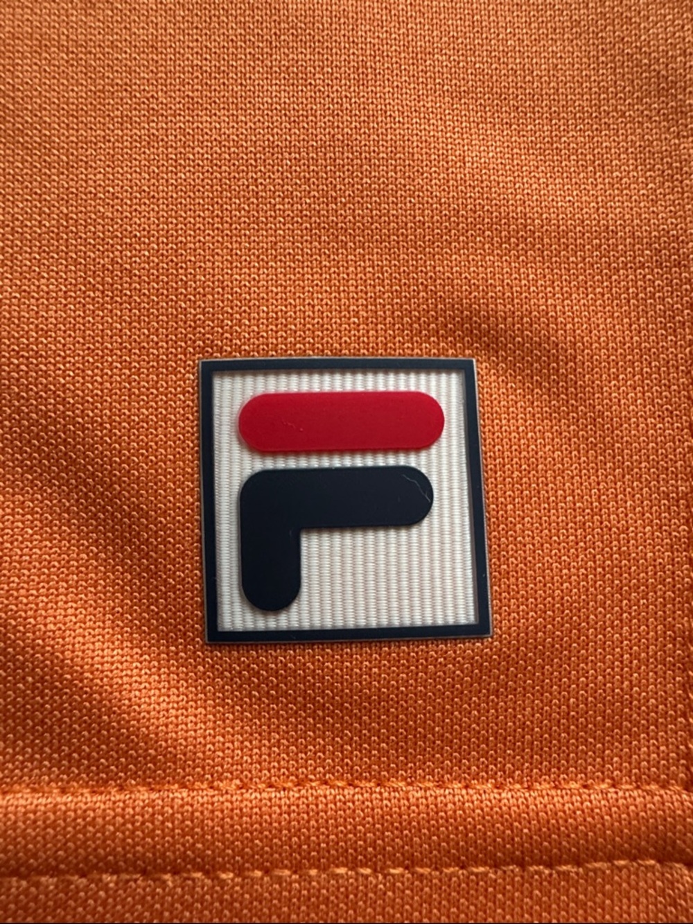 NWT Men’s Fila Groundbreaker Knit Short Orange/White Size S - Picture 5 of 13